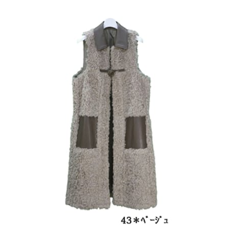 5/12 Instalive　Mia 2026Autumn　ボアロングジレ　1644017