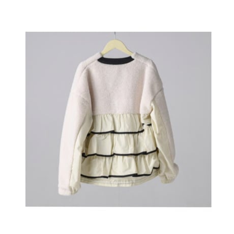 10/11 Instalive　blanco.　26AW　バックフリルボアブルゾン　15-605-19