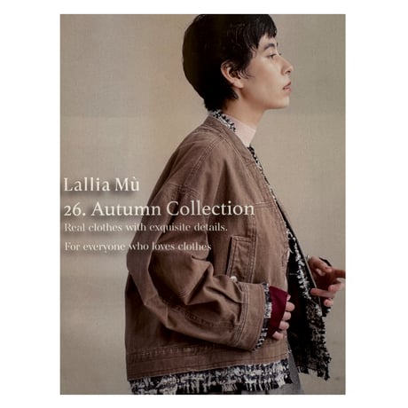 5/11 Instalive Lallia Mu 26 autumn ツイードドッキングデニムジャケット　2613283