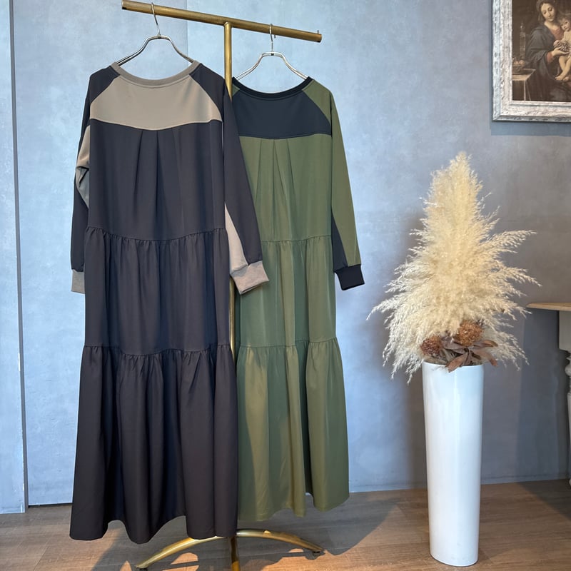 9/15 Instalive GALENA 2025aw バックティアードワンピース 7005