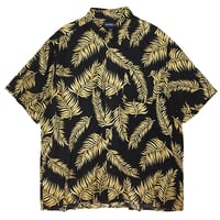 PURITAN BOTANICAL PATTERN S/S RAYON SHIRT