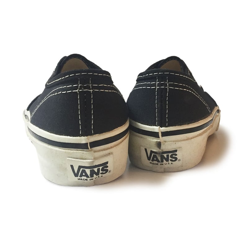 80s〜　VANS USA製 Authenticブラック デッドストック　B 80's VANS DEADSTOCK AUTHENTIC MADE IN USA BLACK