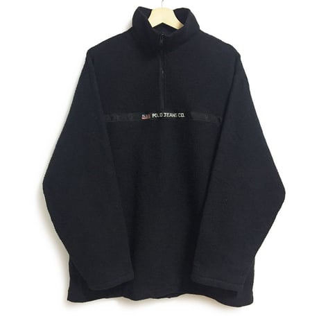 POLO JEANS CO. HALF ZIP FLEECE JACKET