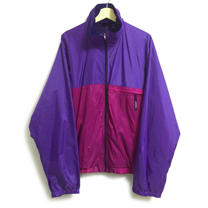 patagonia ナイロンジャケット M 紫/赤 ポ*店様 patagonia ナイロンジャケット M レッド/パープル F91年
