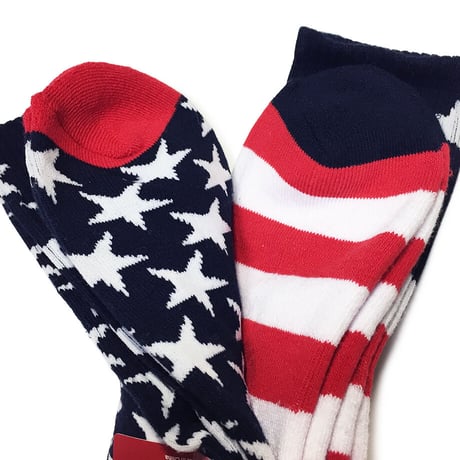 VANS THE STARS AND STRIPES SOCKS (2pairs set)