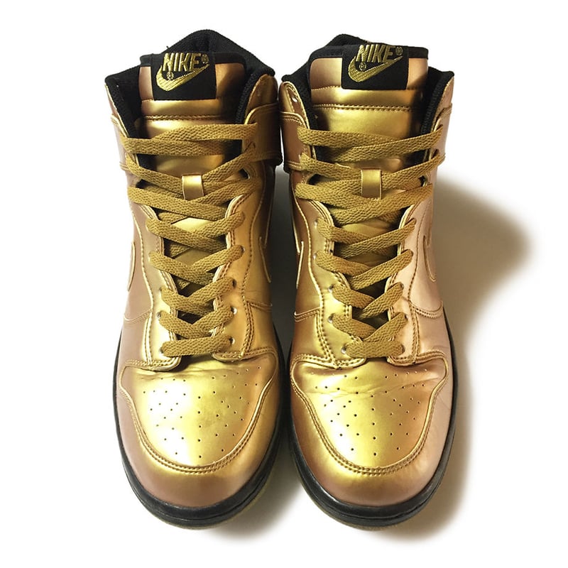 NIKE DUNK HIGH CHAMP PACK METALLIC GOLD | THE C