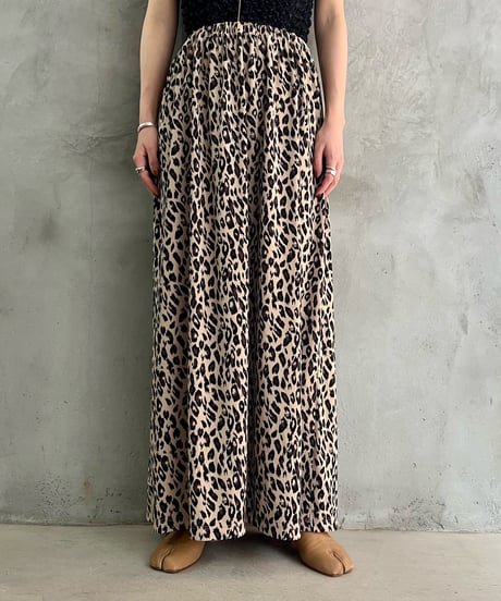 Leopard Pattern Easy Skirt BEBK