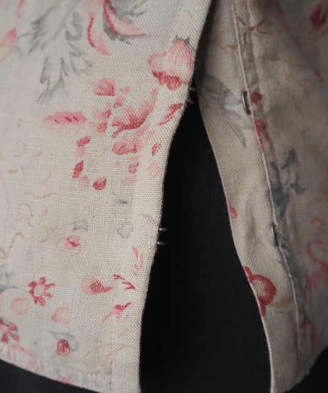 LAUREN Flower Print Linen Jacket BERE