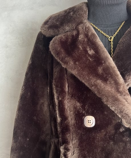 Fake Fur Double Chest Coat BR