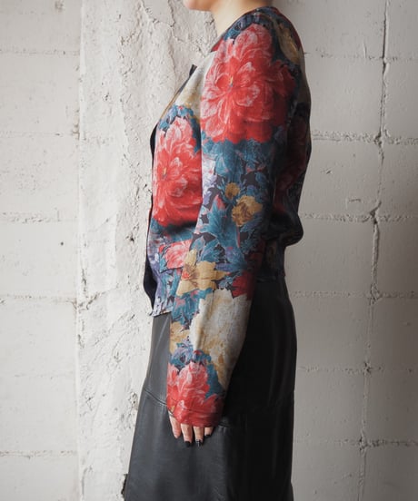 Multicolor Floral Pattern Tops REGNYE