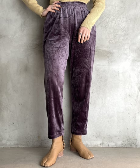 Velour Easy Tapered Pants PUR