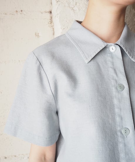 SAG HARBOR Linen×Cotton Shirt LGR