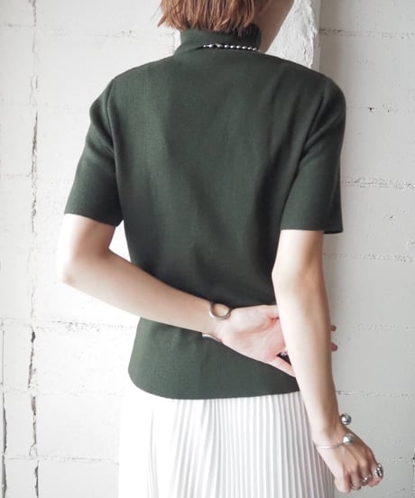 Burberrys Turtle Neck Knit Short Knit GN