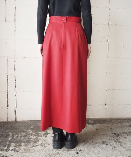 Tuck Flared Skirt RE