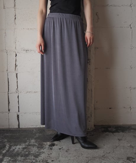 Spandex Mix Easy Long Skirt GR