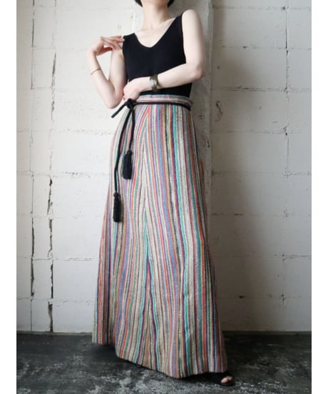 1960~70's Multi Color Long Skirt