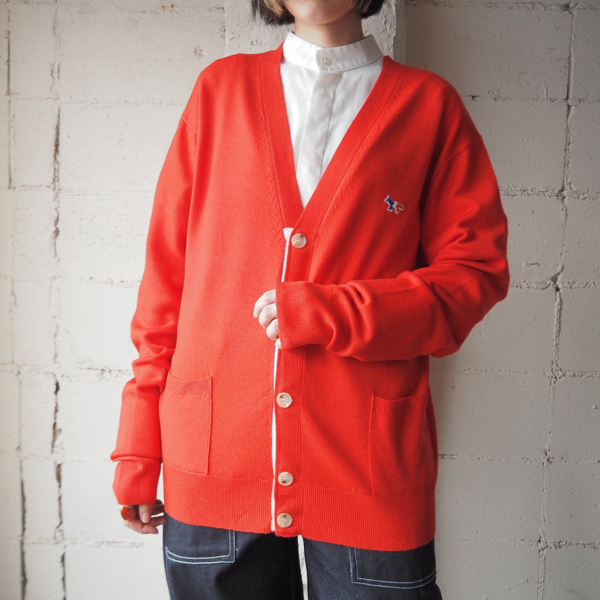 MAISON KITSUNE One Point Cardigan RE | Orfeo