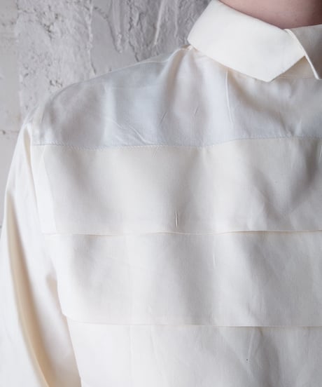 Pleated Back Button Blouse IV