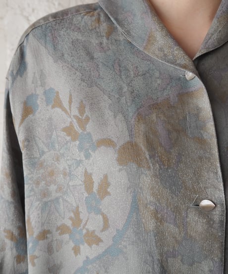 MaxMara Botanical Pattern Silk Blouse GR