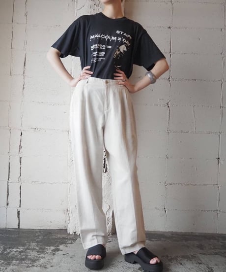 Linen Tuck Pants IV