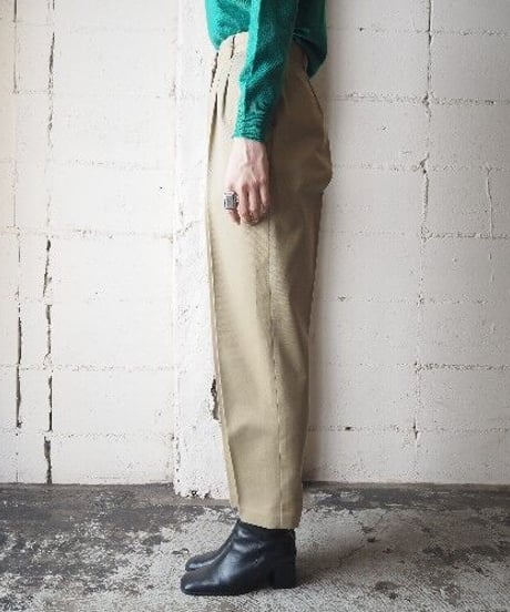 Cotton Tuck Pants BE
