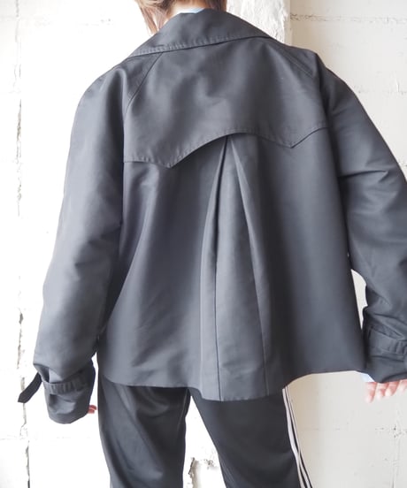 LAUREN Short Trench Jacket BK