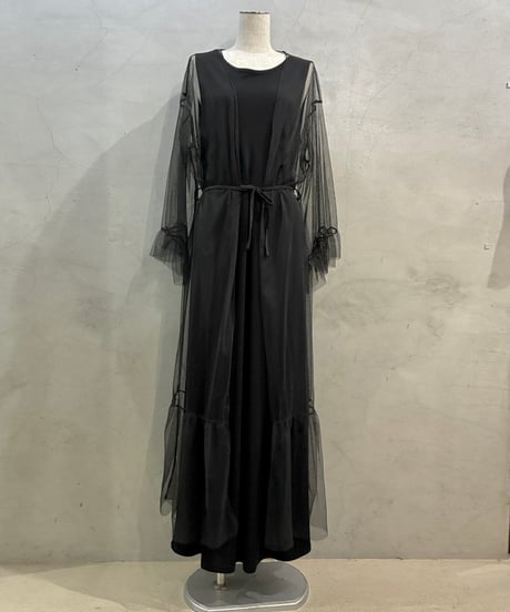Sheer Tulle Robe BK