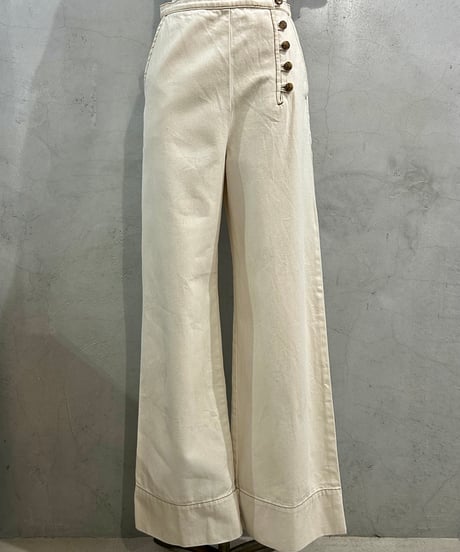 TORY BURCH Cotton Twill Wide Pants IV
