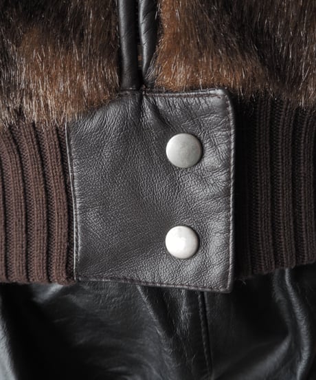 Rib Knit × Fur Vest BR