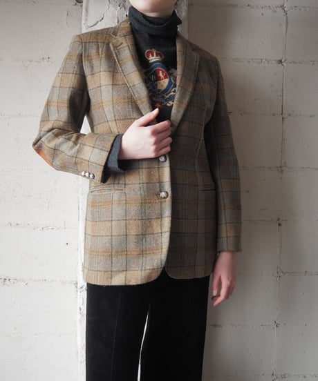 LAUREN RALPH LAUREN Checked Tailored Blazer BR BE