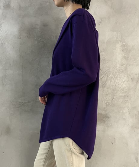 Slit Design Wool Cut Sew PUR