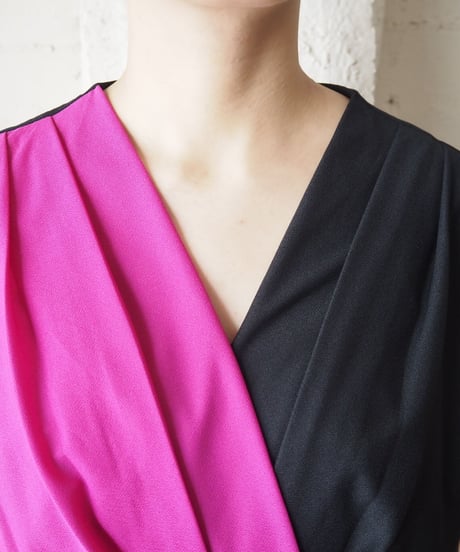 Bicolor French Sleeve Dress BKPI