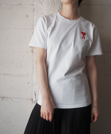 AMI PARIS Logo Embroidery Tee WH