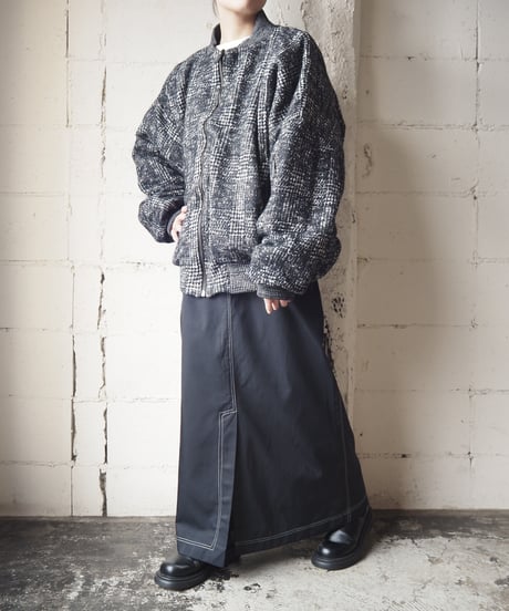 Tweed MA-1 Jacket BKWH