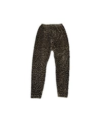 Velour Leopard Pattern Easy Pants BR