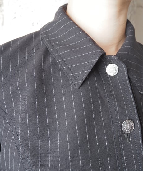 KENZO JEANS Pin Stripe Jacket BK