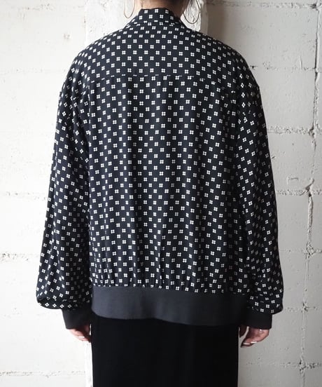 Small Pattern Shirt Jacket BKWH
