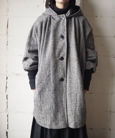 Tweed Long Rib Jacket BKWH