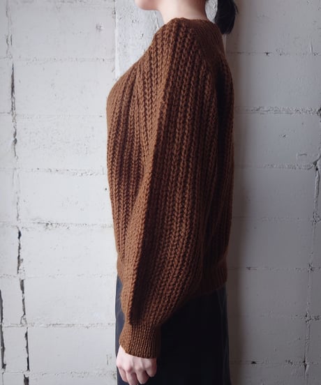Boat Neck Low Gage Short Knit BR