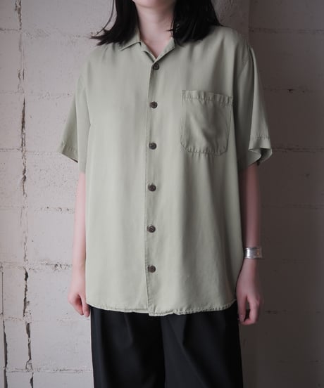 KAVU Open Collar Short Sleeve Shirt YGN