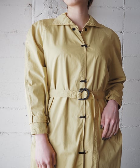 Hook Button 2Way Collar Coat YE