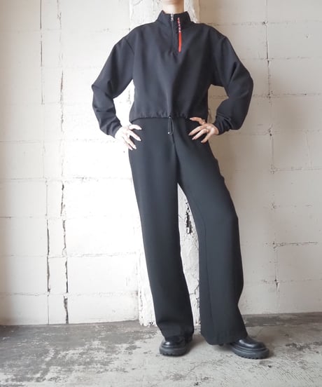 PRADA Stand Collar Half Zip Jacket BKRE