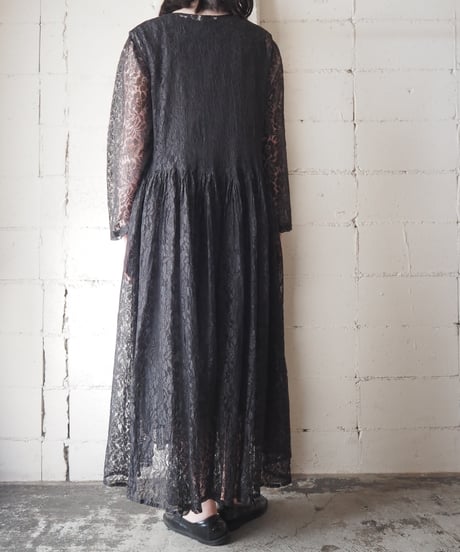 Lace A-line Maxi Dress BK