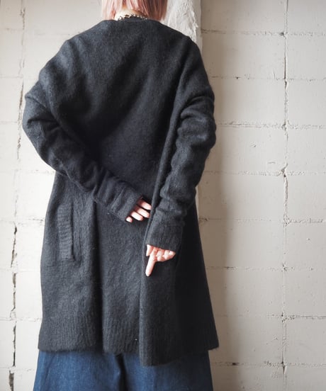 Acne Studios Mohair Mix Knit Robe BK