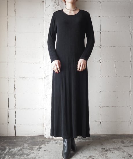 Round Neck Spandex Dress BK