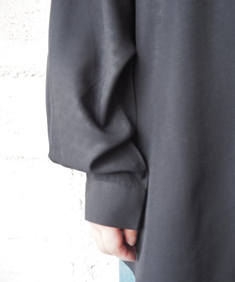Big Silhouette Rayon Shirt BK