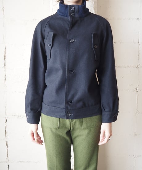 Stand Collar Wool Jacket NV