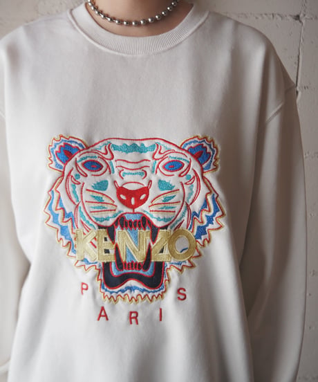 KENZO Tiger Embroidery Sweat WH