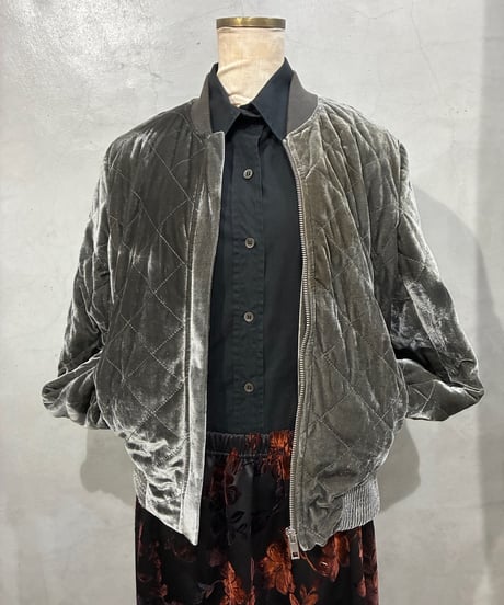Velour Quilting Blouson GR
