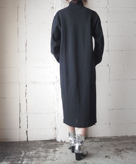Turtleneck Knit Dress BK